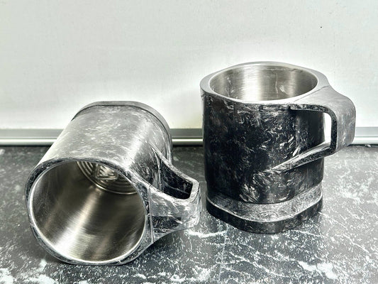 The First Two Carbon Fibre Mugs For Sale - PerformanceCUPS