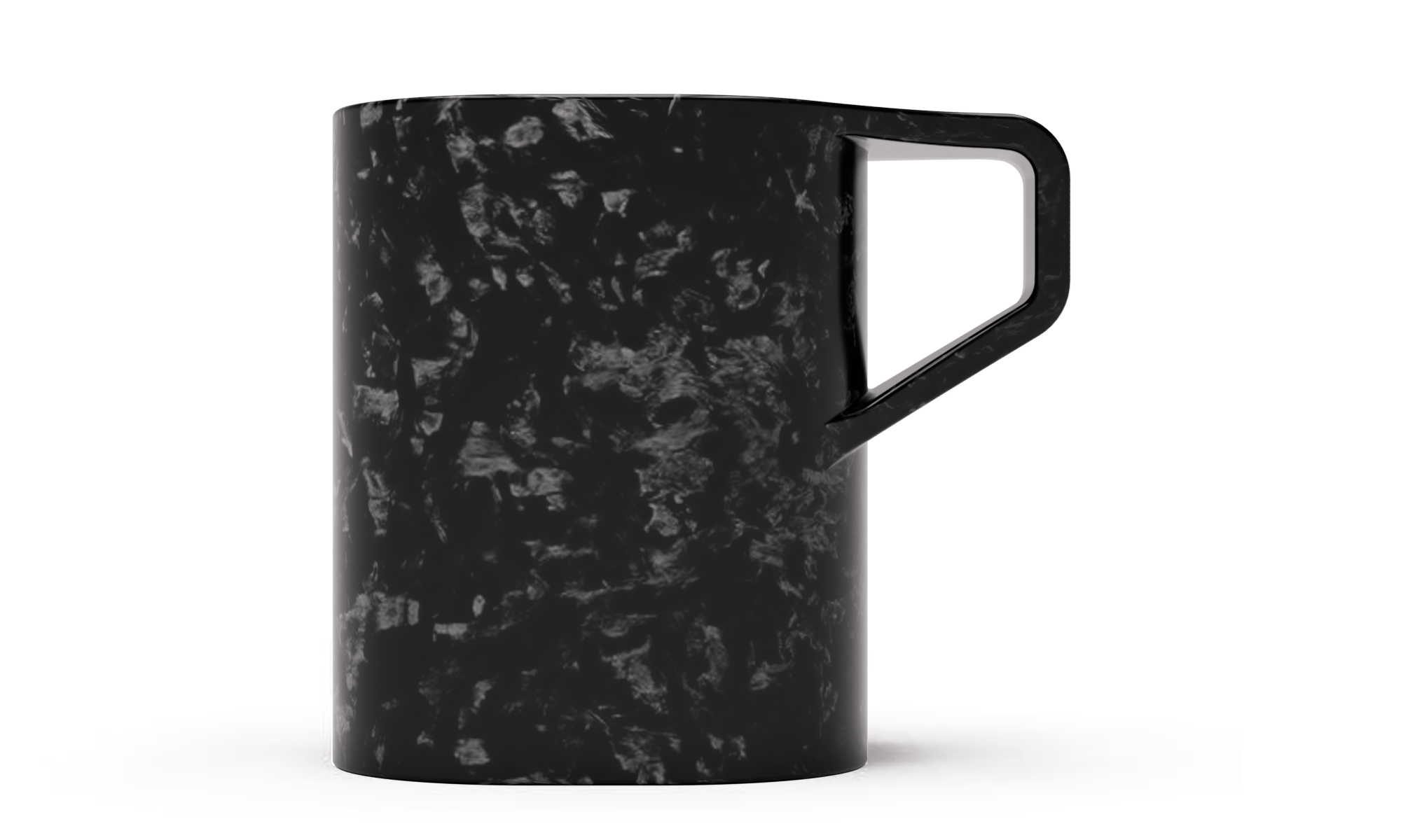 Mug mug made from 100% carbon fibre